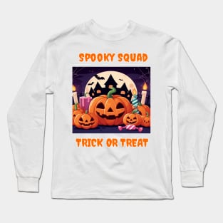 Spooky Squad Halloween Celebration Long Sleeve T-Shirt